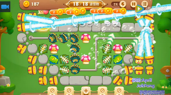 保卫萝卜3公园第20关怎么过 公园第20关金萝卜图文视频通关攻略