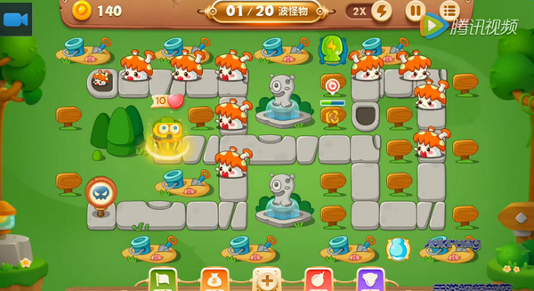 保卫萝卜3公园第23关怎么过 公园第23关金萝卜图文视频通关攻略