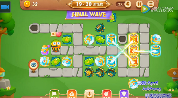 保卫萝卜3公园第23关怎么过 公园第23关金萝卜图文视频通关攻略