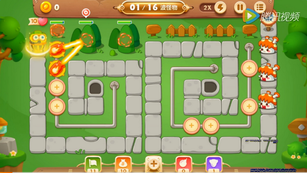 保卫萝卜3公园第24关怎么过 公园第24关金萝卜图文视频通关攻略