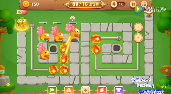 保卫萝卜3公园第24关怎么过 公园第24关金萝卜图文视频通关攻略