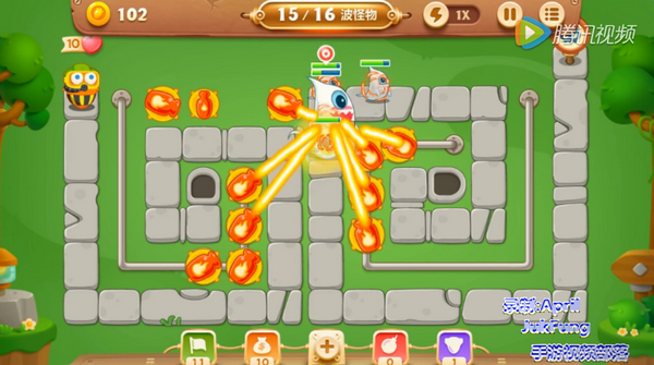 保卫萝卜3公园第24关怎么过 公园第24关金萝卜图文视频通关攻略